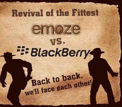 emoze vs. BlackBerry Showdown: Round Two