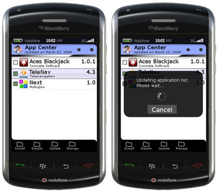 BlackBerry Application Center