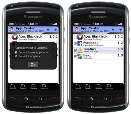 BlackBerry Application Center