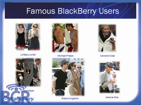 Celebrity Sightings on In Motion Appears To Be A Big Fan Of Celebrity Blackberry Sightings