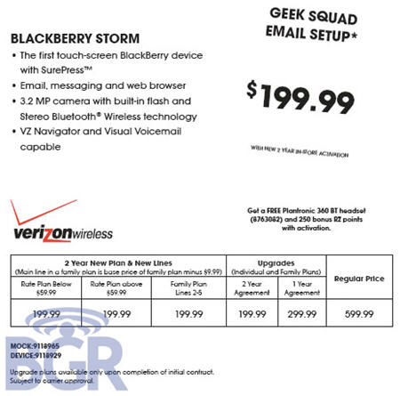 BlackBerry Storm $199 At Best Buy