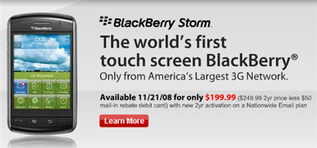 Verizon BlackBerry Storm