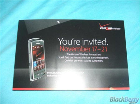 Verizon BlackBerry Storm Private Sale