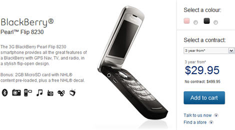 Bell BlackBerry Pearl Flip 8230 Bell BlackBerry Pearl Flip 8230