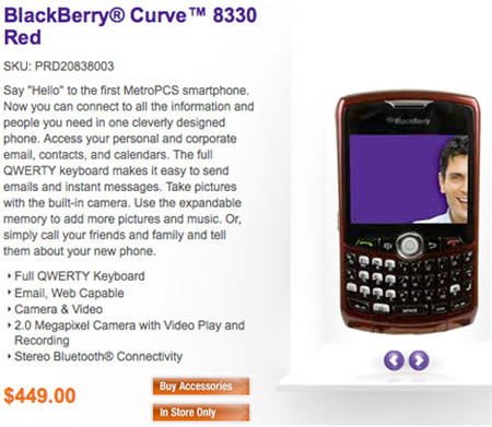 Metro Pcs Blackberry. Metro PCS BlackBerry Curve