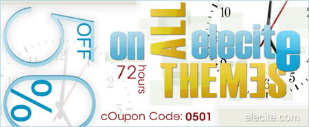 Elicite 50% off BlackBerry Theme Sale