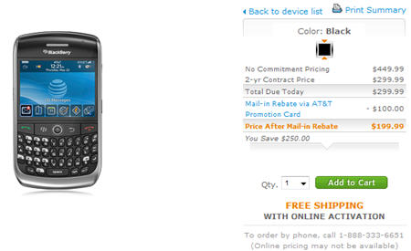BlackBerry Curve 8900 Now Available