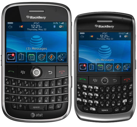 BlackBerry Bold and BlackBerry Curve 8900