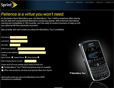 Sprint BlackBerry Tour