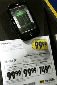 Palm Pre $99.99 At Best Buy