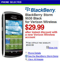 BlackBerry Storm Deals