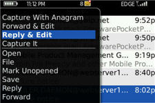 Forward, Reply, and Edit