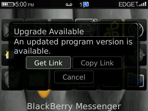 BlackBerry Messenger Update