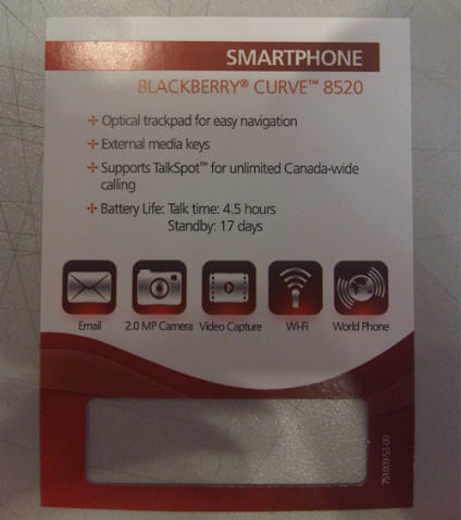 Rogers BlackBerry Curve 8520