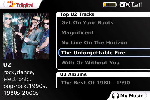 7digital Music Store for BlackBerry