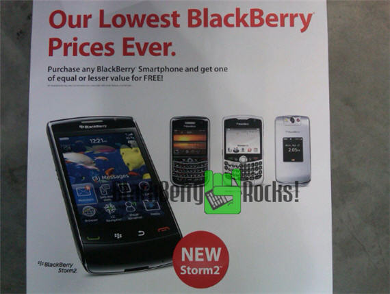 Verizon BlackBerry Storm2 BOGO Sale