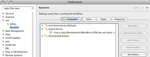 BlackBerry Widget SDK