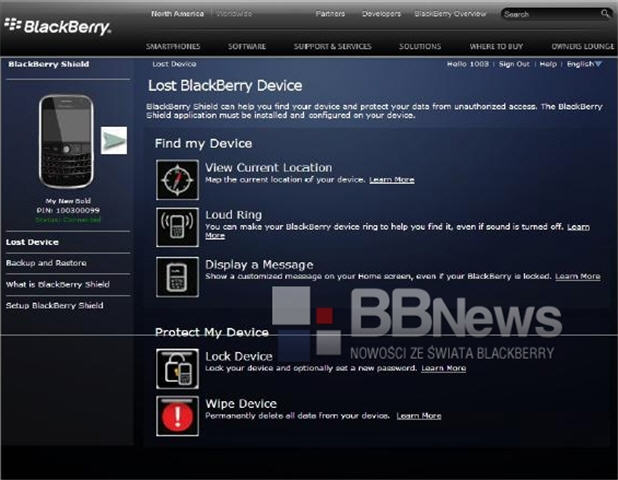 BlackBerry Shield